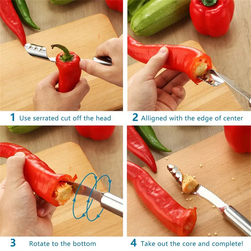 Green Pepper Core Remover